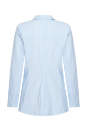 Mi Piace MP202102CSPT Travelstof blazer met classic stripe - Lavendel blauw