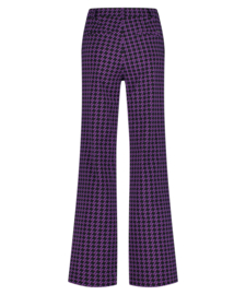 Lady Day Phoenix paarse travelstof broek Twilight check print