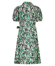 Lady Day Valerie travelstof jurk met band - Zeyna print