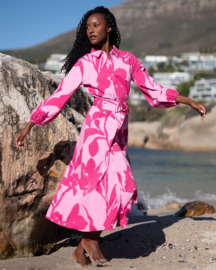 K-design You're my lobster by K-design | C705L P072 | Maxi jurk met riem | SS2026