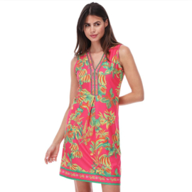 K-design C400 P132 | Mouwloze travelstof jurk met kraaltjes | SS2026