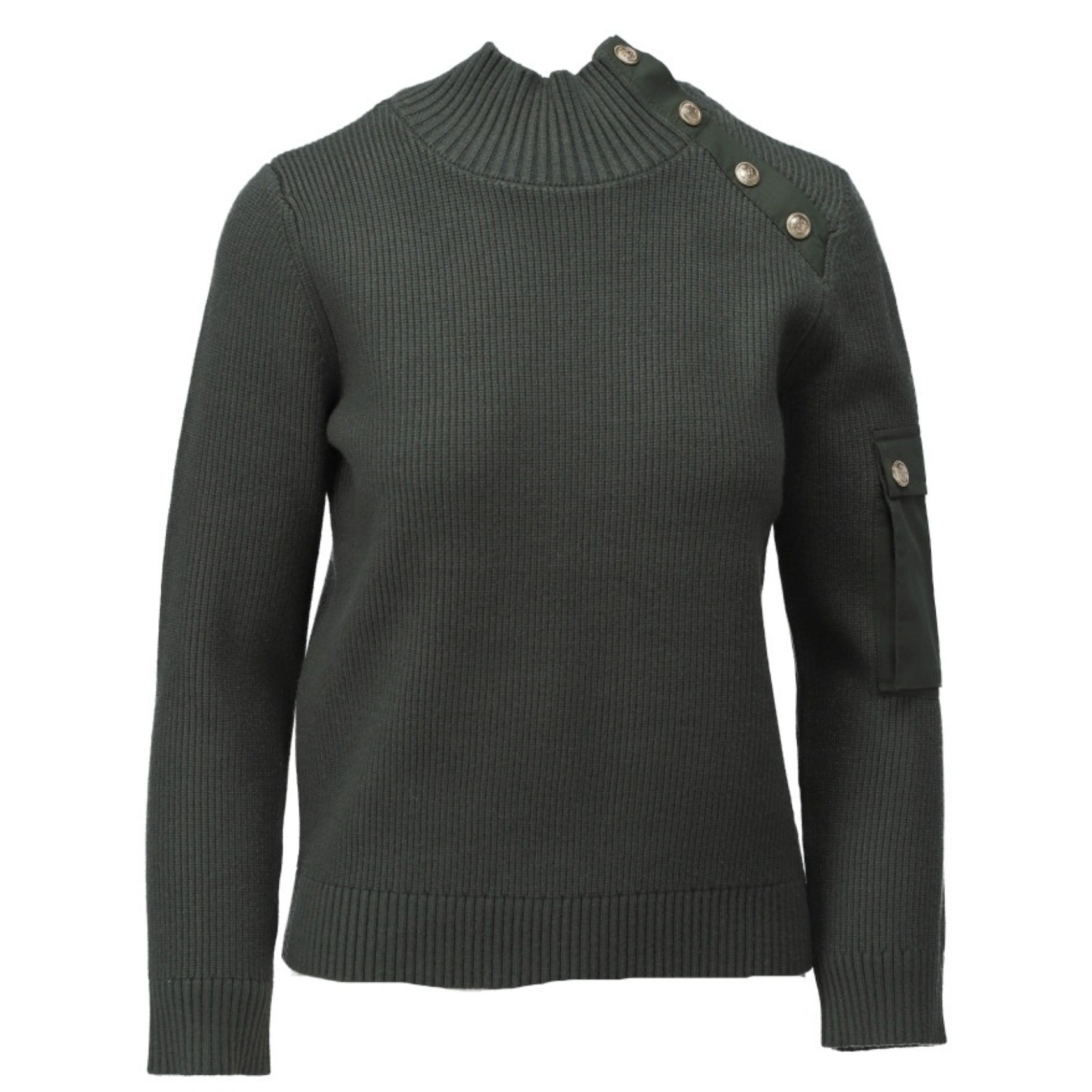 *PRE-ORDER* K-design B841 Climbing ivy gebreide pull met kraag, knopen en zakje | FW2025-2026