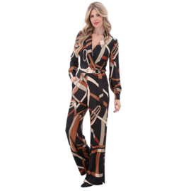K-design B336 P048 Travelstof jumpsuit met print | FW2025-2026