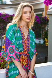 Gold and Silver boho Ibiza - Kimono jurk Jade 3062