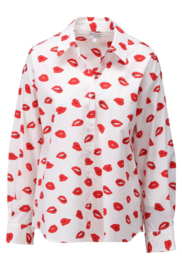 K-design You're my lobster by K-design C950L | Witte blouse met lippen | SS2026