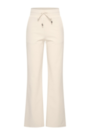 Mi Piace MPMP202136 Travelstof straight broek - Kit kleur