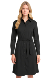 Only-M Sporty Chic zwarte travelstof jurk met band SC.Abito.064