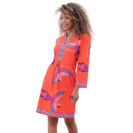 K-design C405 P140 | Travelstof jurk met print | SS2026