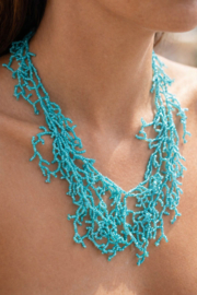 Antica Sartoria FC512 | Turquoise kralen ketting