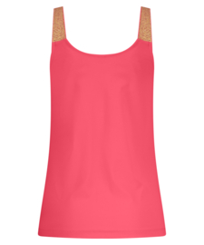 Lady Day Tuesday travelstof top - Coral Sunset