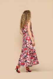 Mi Piace MP202123WFPT Travelstof Maxi Rok – Wild Flower print