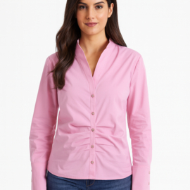 Only-M roze blouse met rimpeling 202.92