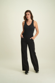 Aime Balance Serenity straight - travelstof broek - Zwart