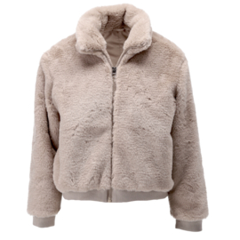 K-design Z917 SILVER MINK Teddy bomber jas