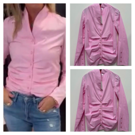 Only-M roze blouse met rimpeling 202.92