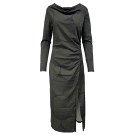 Mi Piace MP202652CIPT | travelstof jurk met circle print - Deep Depth