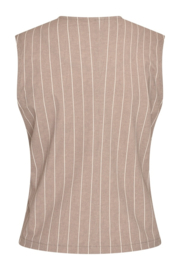 Mi Piace MP202658CSPT Travelstof gilet Classic Stripe print - Falcon kleur