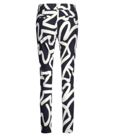 Lady Day Colette travelstof broek - Keith blue