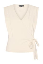 Mi Piace travelstof top met strik - Kit