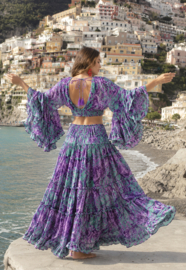Antica Sartoria FC212 top | Violet Top met print