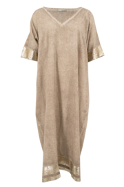 Ibzmode - Boho en Ibiza Jada Kaftan kleur taupe