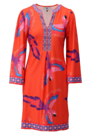 K-design C405 P140 | Travelstof jurk met print | SS2026
