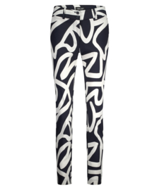 Lady Day Colette travelstof broek - Keith blue