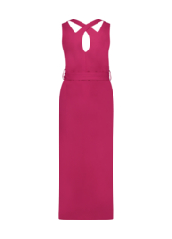 Aime Balance Sita fuchsia maxi travelstof jurk