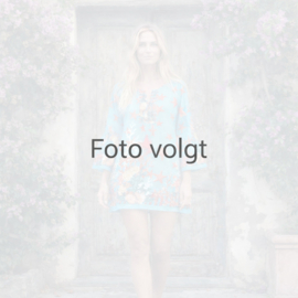Antica Sartoria FC189 | Viola boho jurk met print