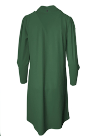 Only-M travelstof jurk met plooien nr. 070 Verde Italia