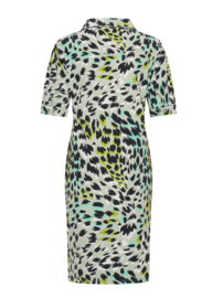 Mi Piace travelstof jurk met korte mouw MP202605FCPT - Faded Camouflage Lilypad