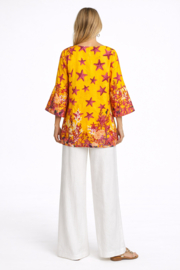 Antica Sartoria FC080 | Arancio blouse tuniek met print