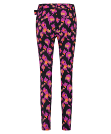 Lady Day Tokyo travelstof broek met band & leopard print