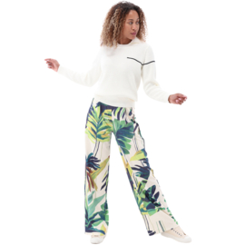 K-design A322 P960 travelstof broek met print