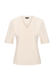 Mi Piace MP202271 Travelstof shirt V-hals - Kit kleur