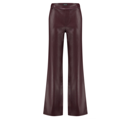 Lady Day Chelsea rode lederlook broek Merlot