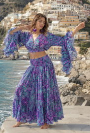 Antica Sartoria FC212 top | Violet Top met print