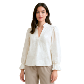 SALE | Costamani Miley Blouse opstaand kraagje