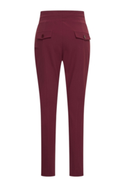 SALE | Mi Piace MP202632 | Skinny travelstof broek | Burgundy