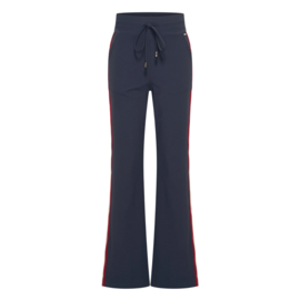 Mi Piace MP202668 | travelstof broek met bies - Dark blue