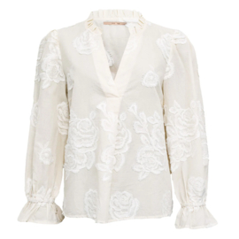 Costamani Miley Blouse opstaand kraagje