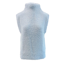 Only-M licht blauwe spencer bouclé 202.13 Celeste