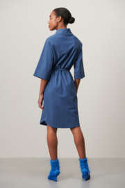Jane Lushka Silva mid blue travelstof jurk + riempje U923101