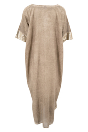 Ibzmode - Boho en Ibiza Jada Kaftan kleur taupe