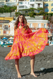 Antica Sartoria FC189 | Fuxia Boho jurk