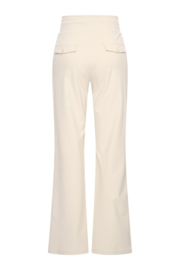 Mi Piace MPMP202136 Travelstof straight broek - Kit kleur