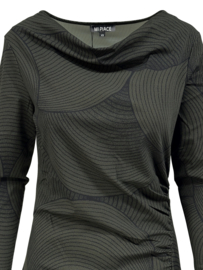 Mi Piace MP202652CIPT | travelstof jurk met circle print - Deep Depth