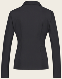 Jane Lushka Kikkie zwarte travelstof blouse U7231100LS