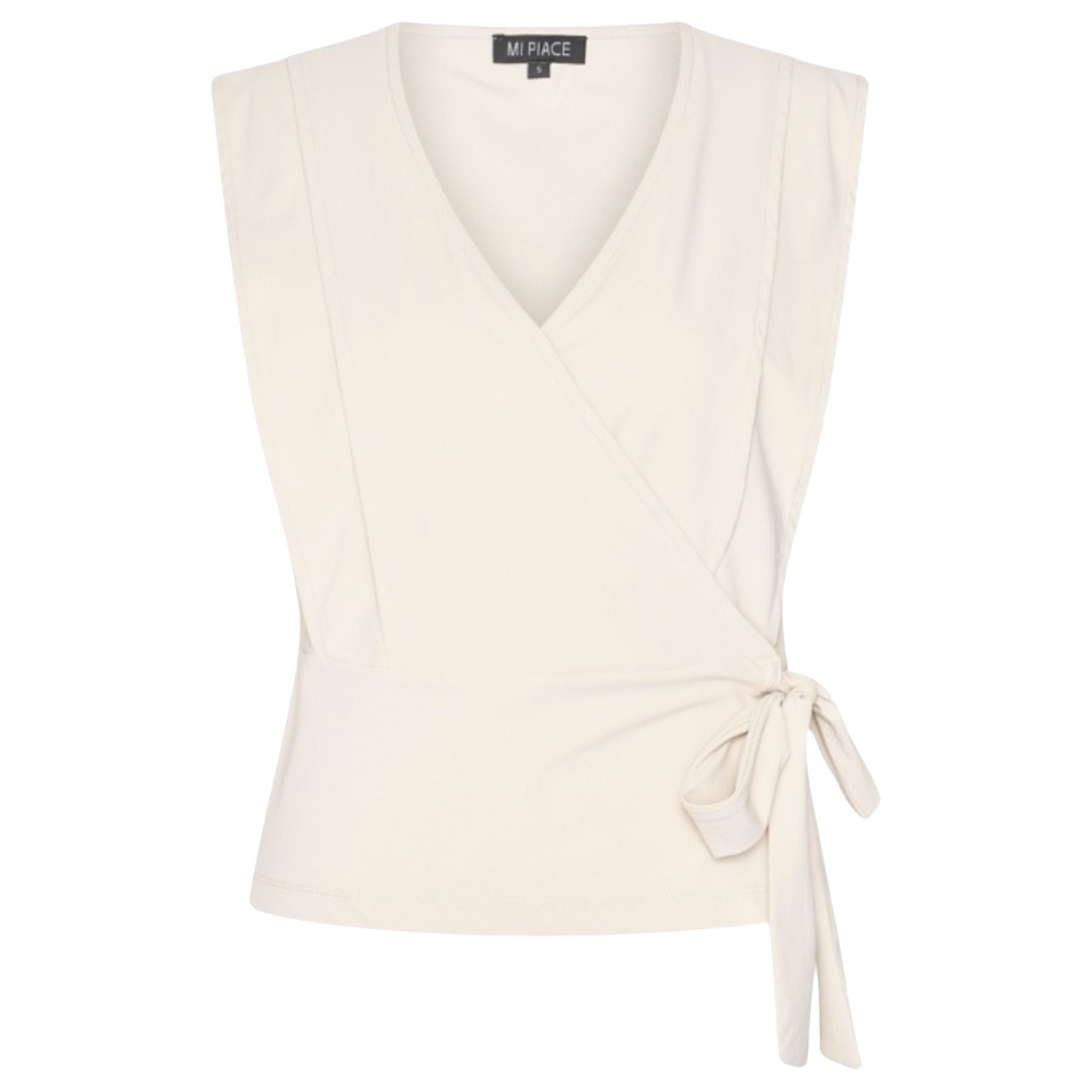 Mi Piace travelstof top met strik - Kit