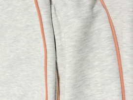 K-design A709 licht grijs melange sweatstof rok met peach bies